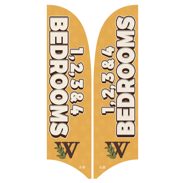 15' Value Razor Sail Sign Kit (Double-Sided)