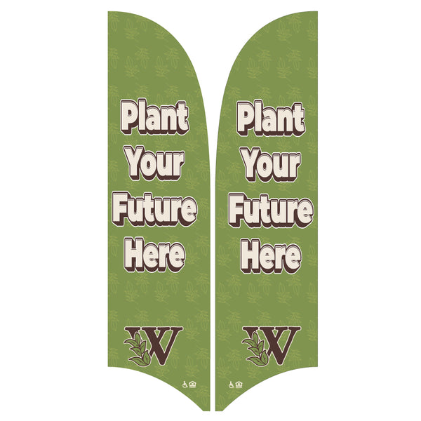 15' Value Razor Sail Sign Kit (Double-Sided)