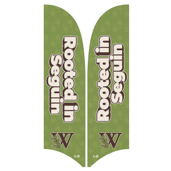 15' Value Razor Sail Sign Kit (Double-Sided)