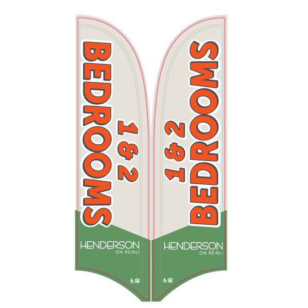 15' Value Razor Sail Sign Kit (Double-Sided)