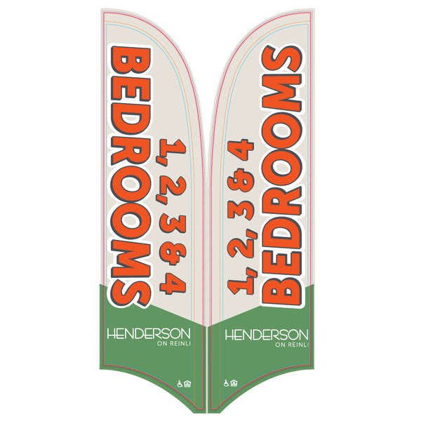 15' Value Razor Sail Sign Kit (Double-Sided)
