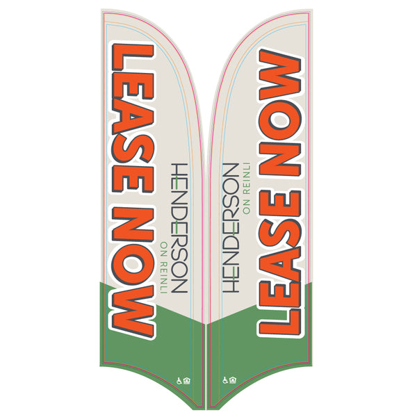 15' Value Razor Sail Sign Kit (Double-Sided)