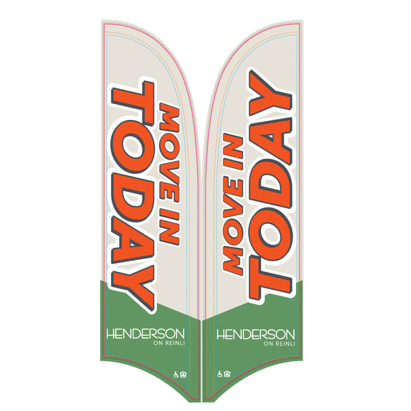 15' Value Razor Sail Sign Kit (Double-Sided)