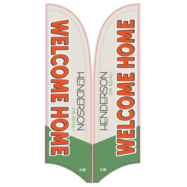 15' Value Razor Sail Sign Kit (Double-Sided)