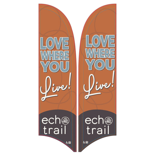 15' Value Razor Sail Sign Kit (Double-Sided)