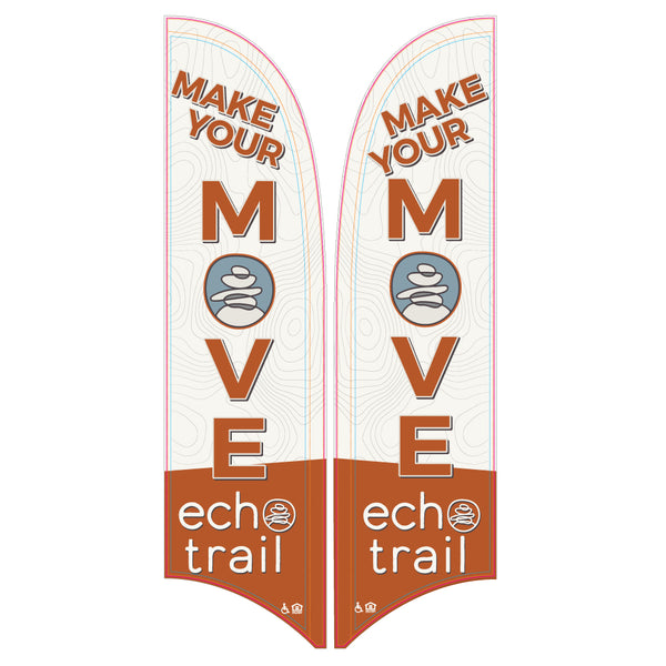 15' Value Razor Sail Sign Kit (Double-Sided)
