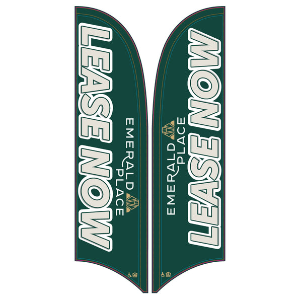 15' Value Razor Sail Sign Kit (Double-Sided)