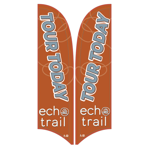 15' Value Razor Sail Sign Kit (Double-Sided)