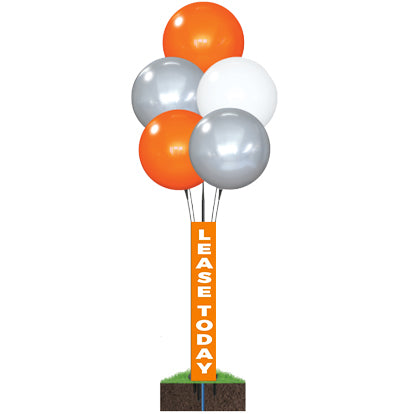 DuraBalloon® 5-Balloon Cluster Pole Kit - with Pole Cover