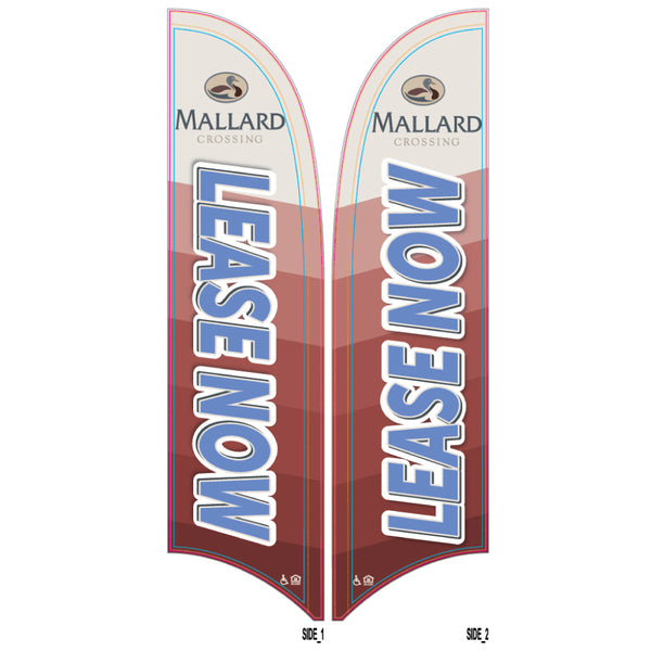 15' Value Razor Sail Sign Kit (Double-Sided)